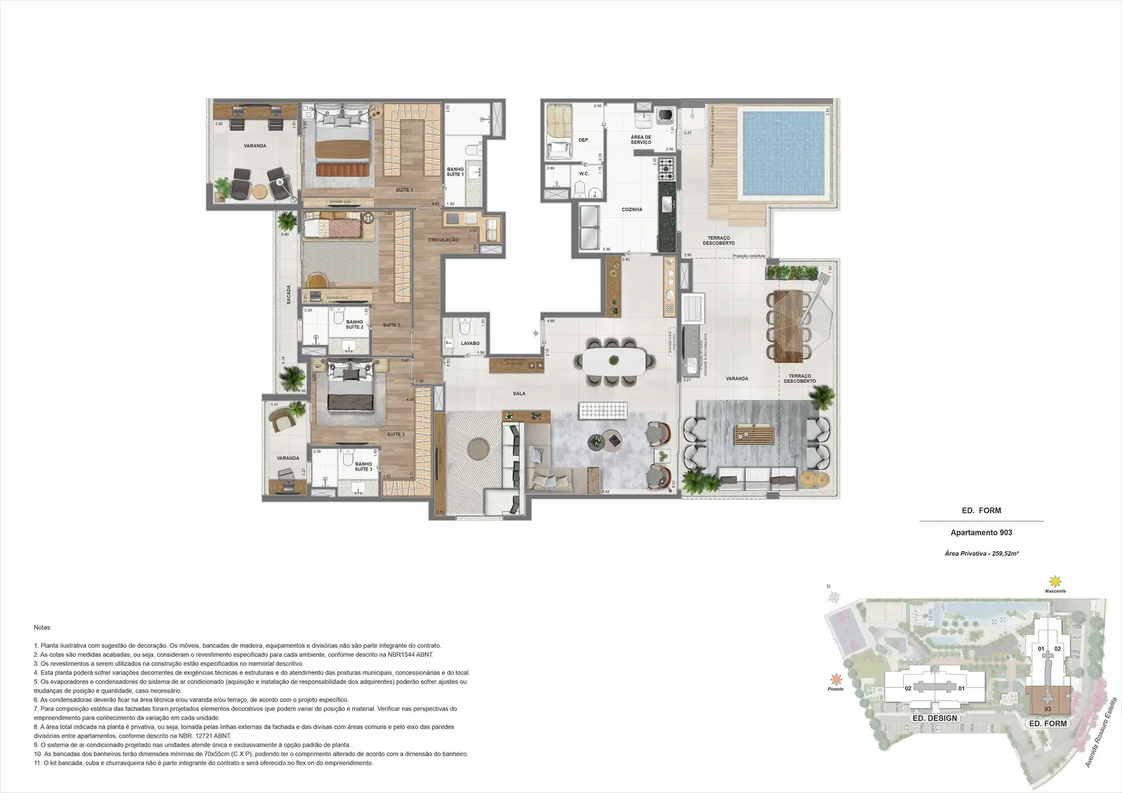 Planta ilustrativa · Cobertura 03
