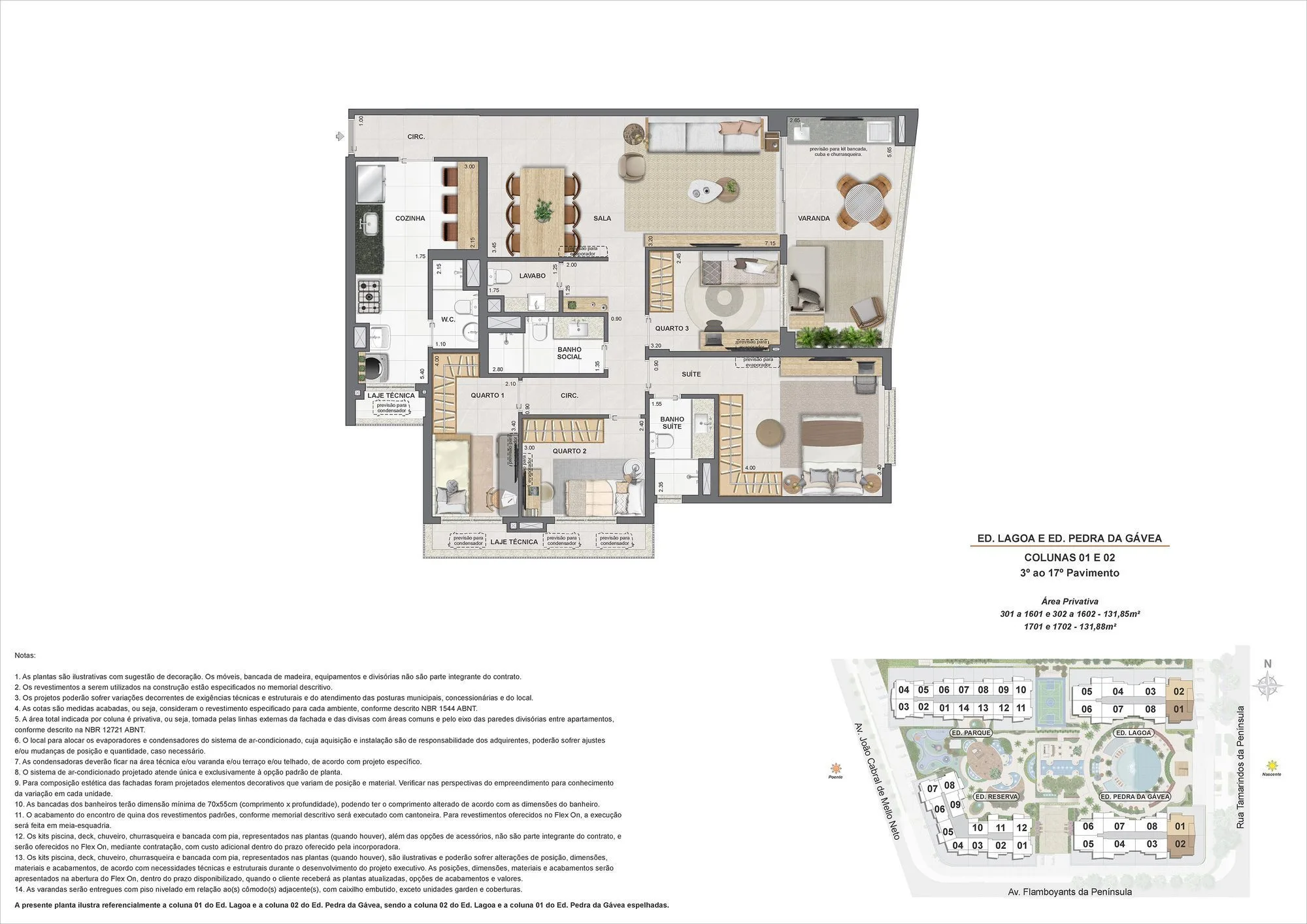 Planta ilustrativa · 4 quartos col01 02