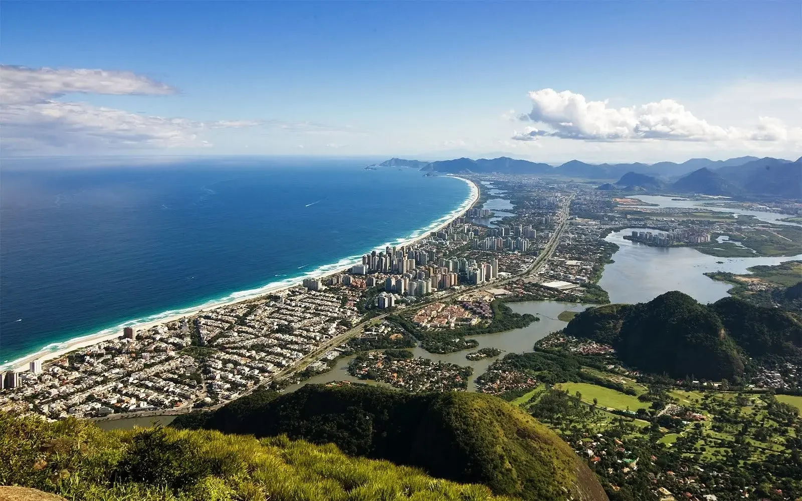 Vista aérea da Barra da Tijuca, Rio de Janeiro