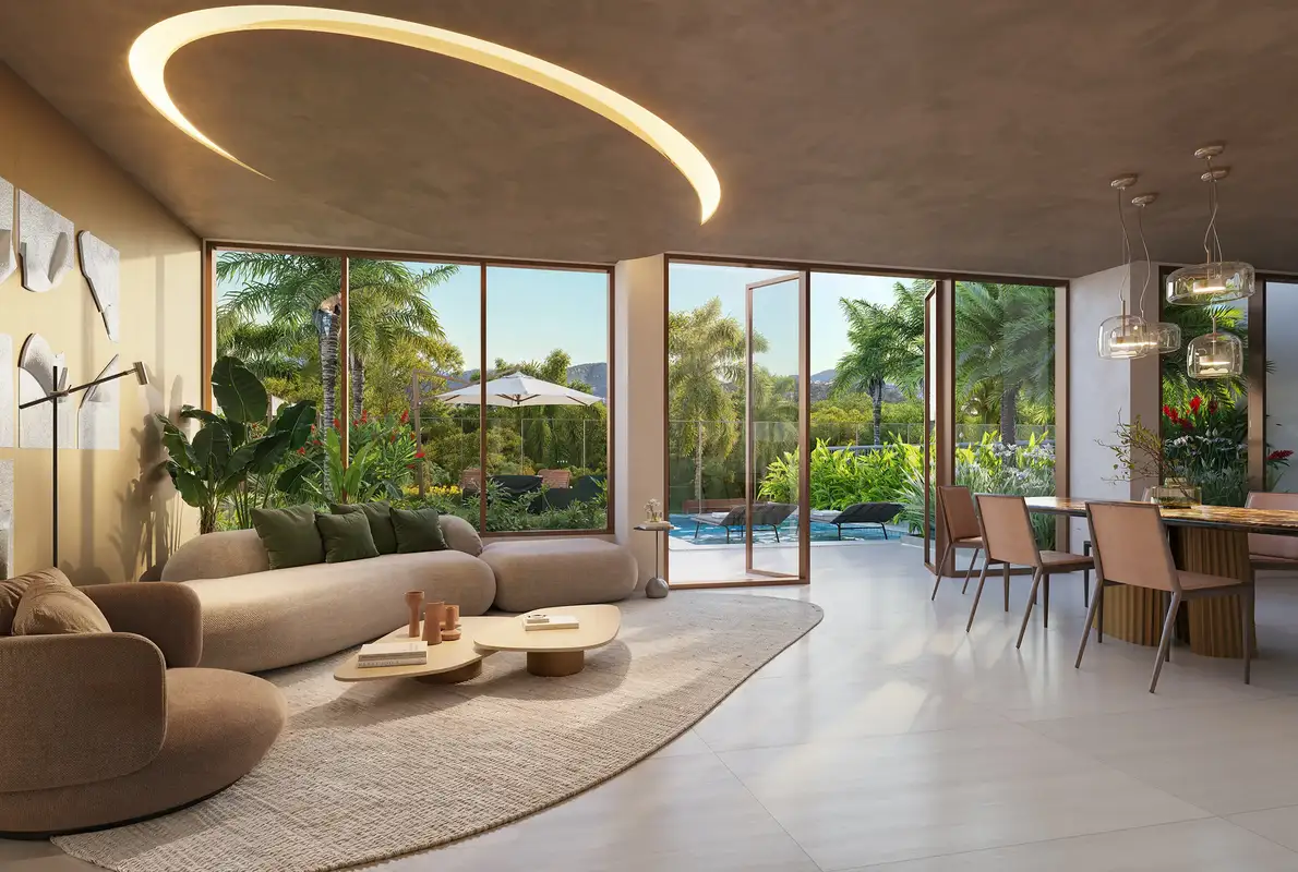 Apartamento decorado · living integrado