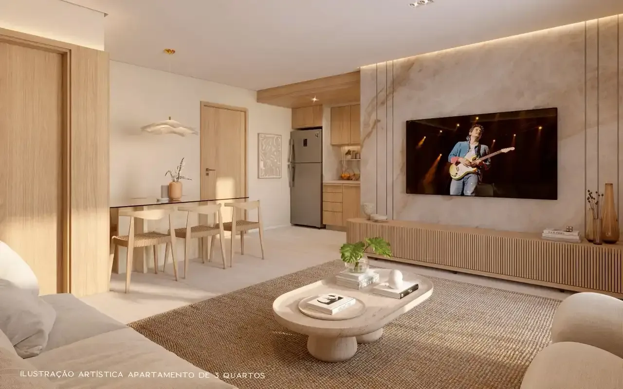 Apartamento decorado do Living Wellness Grajaú