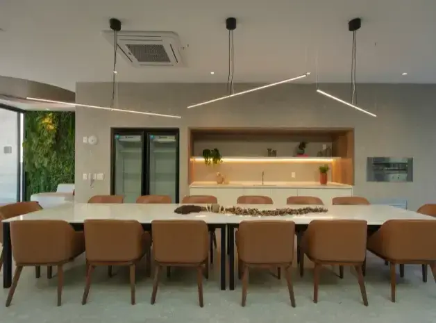 Espaço gourmet com churrasqueira