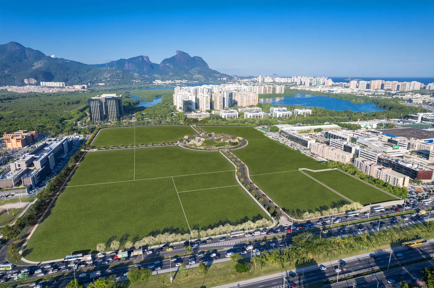 Vista aérea do terreno do Park Avenue, antigo Terra Encantada