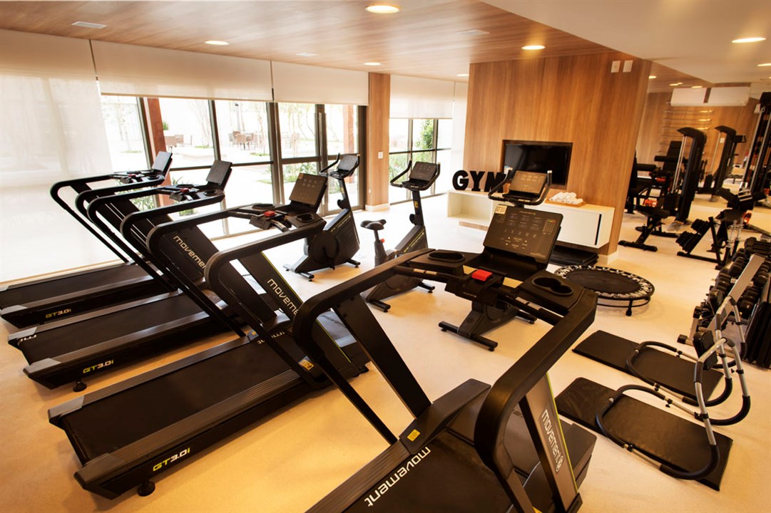 Espaço fitness do RJZ Cyrela Like