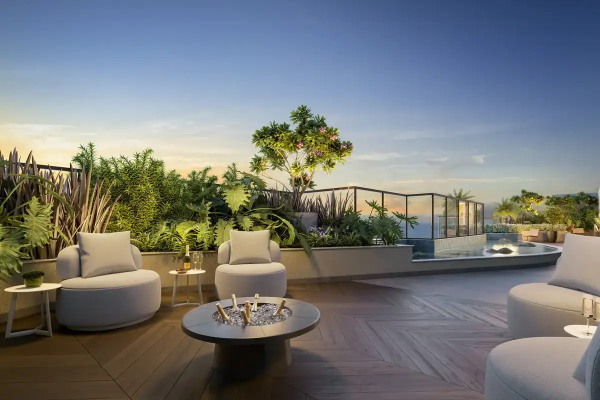 Rooftop lounge